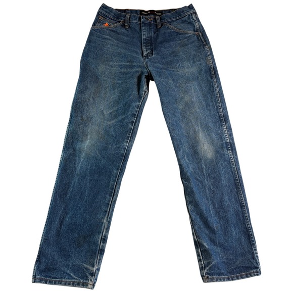 Wrangler Other - Wrangler FR Flame Resistant 3K Relaxed Jeans Men 33x32 (32x31) Blue Denim Cotton